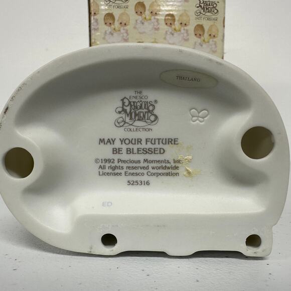 New in Box. Vintage 1992 Precious Moments MAY YOUR FUTURE BE BLESSED Figurine - Picture 5 of 6